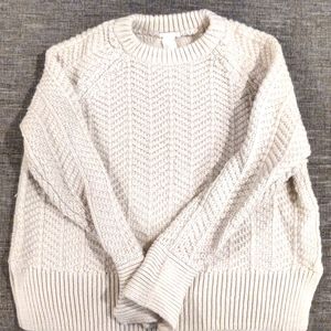 Cream colored H&M sweater size small
